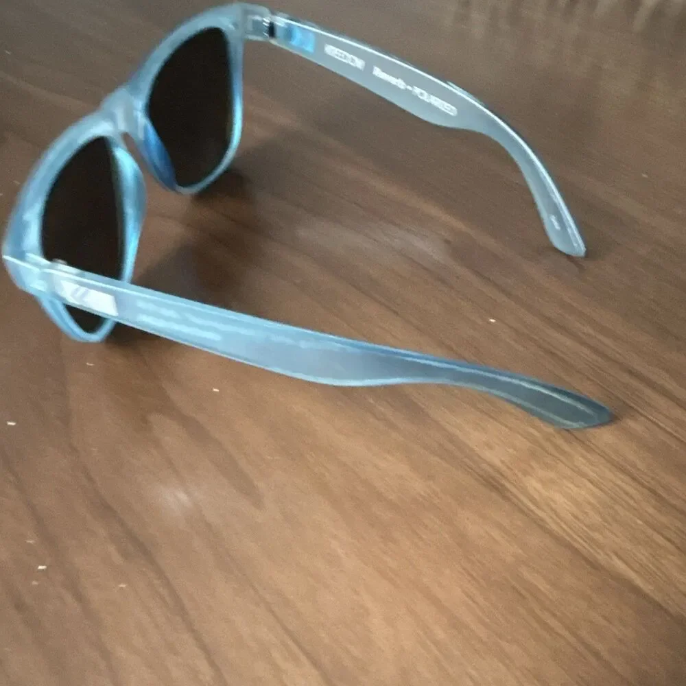 Kreedom Reverb Men’s Square Sunglasses Blue Frame/Blue Mirrored Polarized
